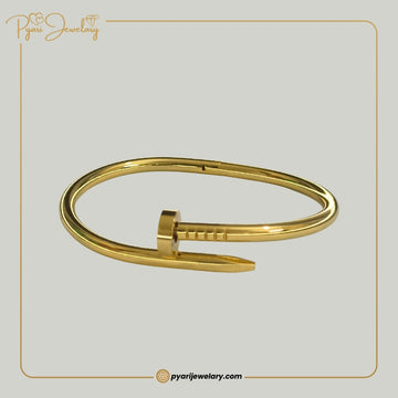 Pyari Jewellery Nail-Inspired Gold-Tone Bracelet
