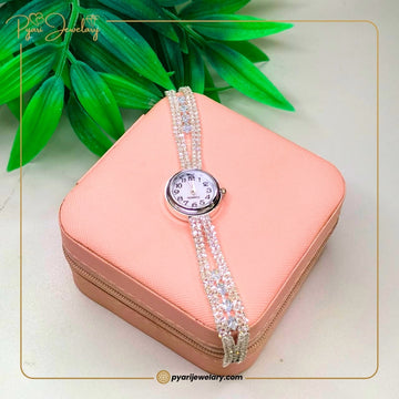 Crystal Elegance Women’s Luxury Bracelet Watch | Premium Artificial Jewelry Watch