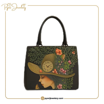 Elegant Hand-Painted Artistic Handbag | Premium Fashion Tote for Women